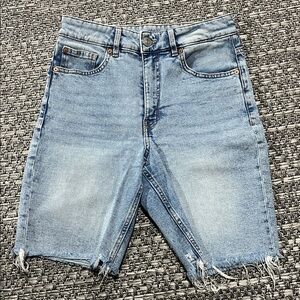 Divided H&M | High Rise Bermuda Jean Shorts
